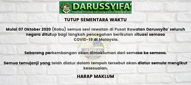 Laman Rasmi Darussyifa Malaysia Persatuan Perubatan Pengubatan Kebajikan Islam Malaysia